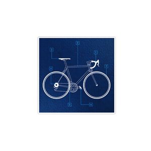     استیکر لپ تاپ ویندی دیزاین طرح دوچرخه مدل vindi1043