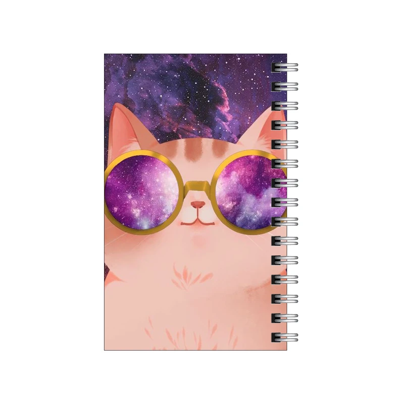دفترچه یادداشت مدل to do list طرح گربه کهکشانی کد 3023089