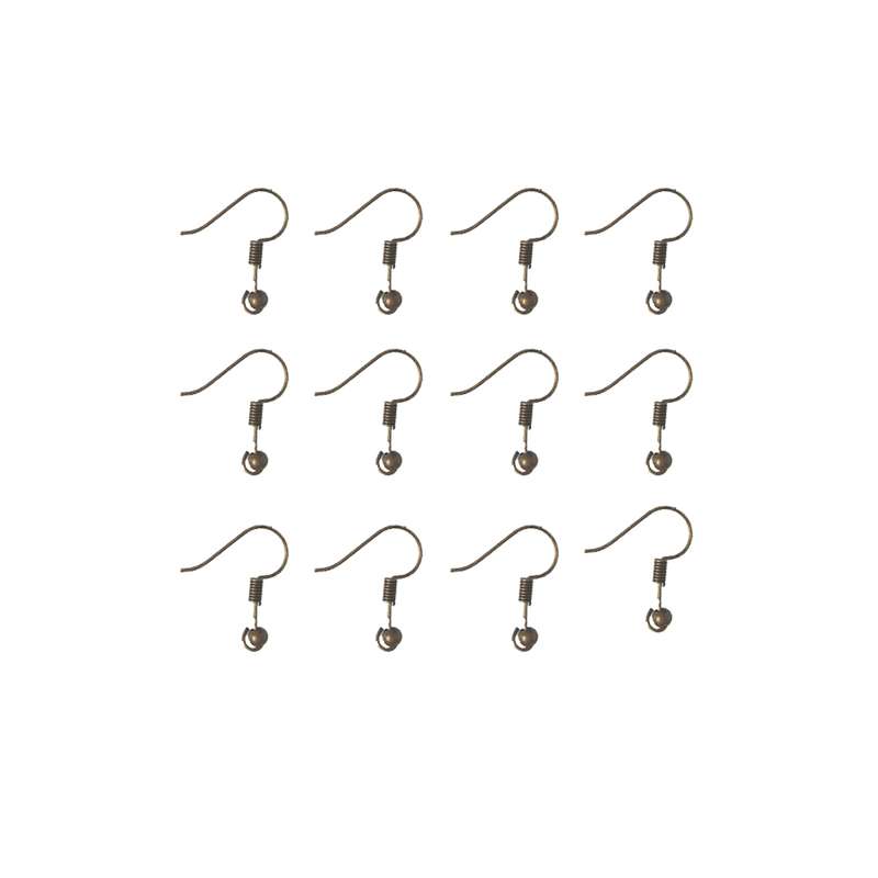 اویز گوشواره مدل اریا کد 10رنگ برنزی بسته 12 عددی