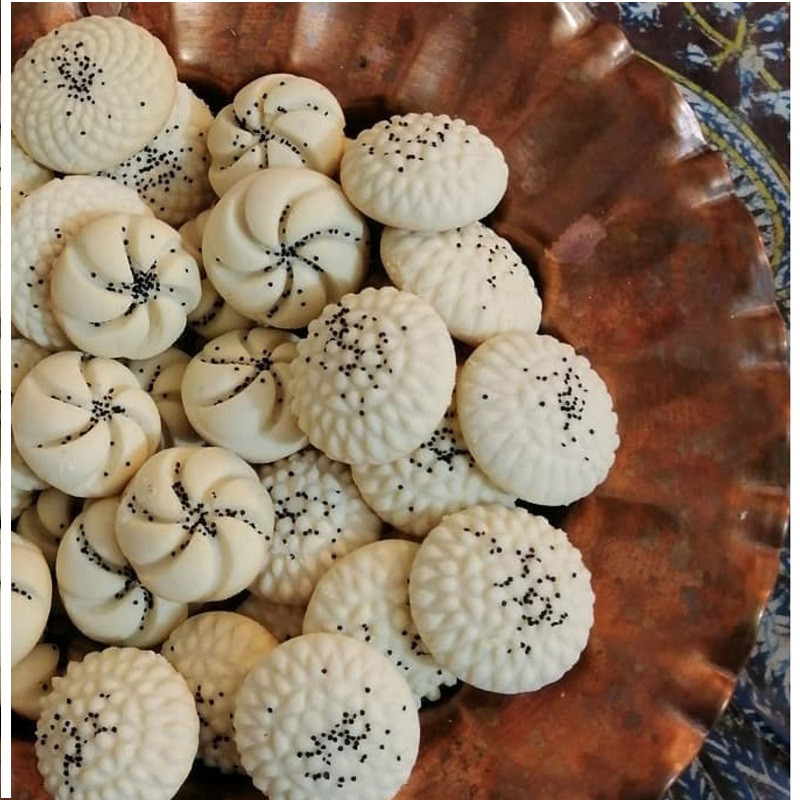 کاتر شیرینی پزی به گز مدل نان برنجی