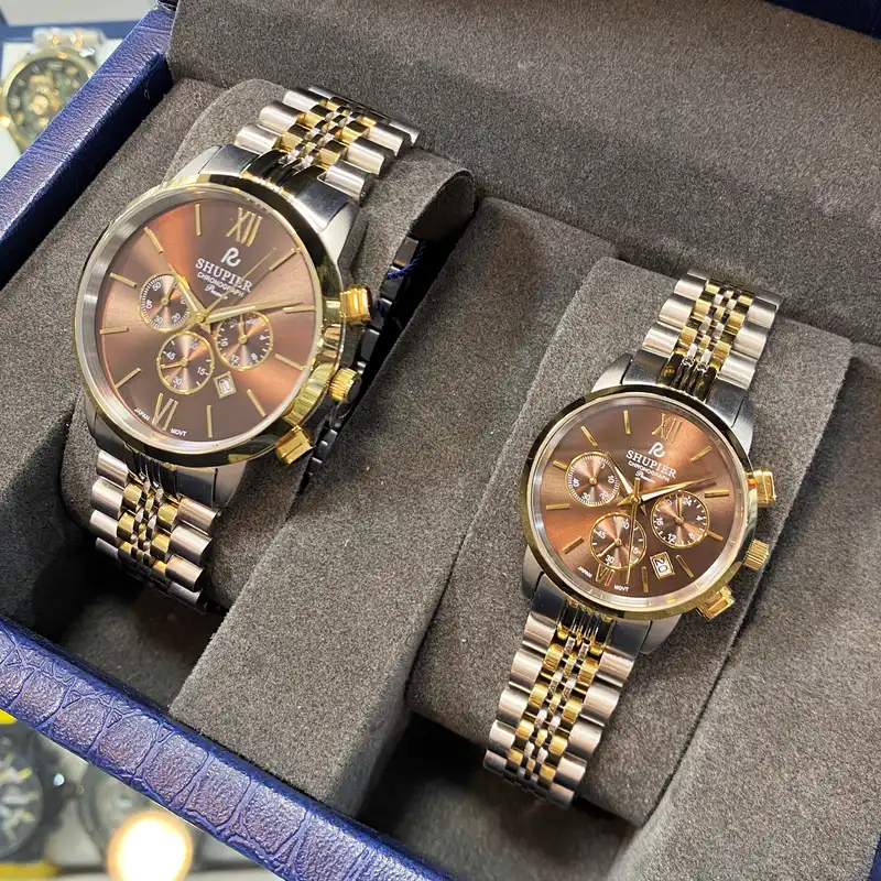 ست ساعت مچی عقربه ای زنانه و مردانه شوپیر مدل GL166A005