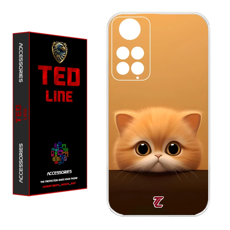 کاور تدلاین طرح گربه کد 1174 مناسب برای گوشی موبایل شیائومی Redmi Note 11 4G / Note 11S