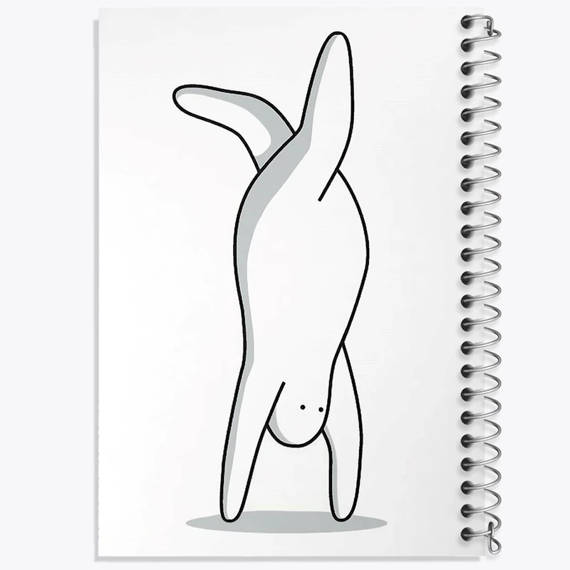 دفتر نقاشی 50 برگ خندالو مدل تنبل خسته کد 29405