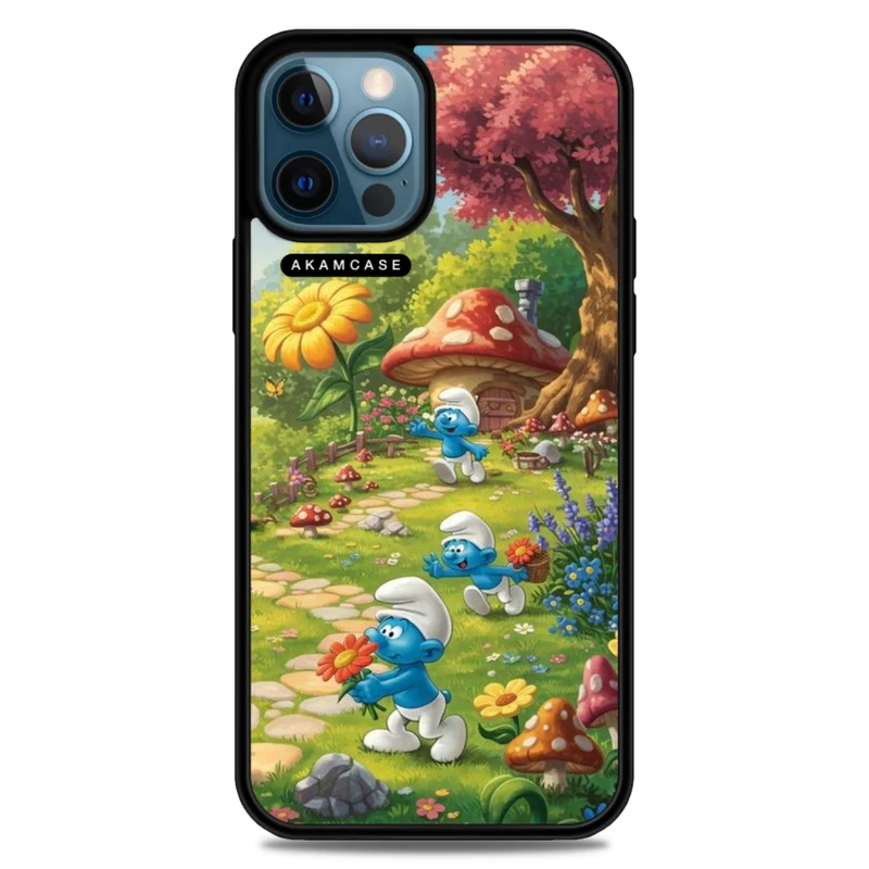 کاور آکام مدل AMC-WA12PROMAX-SMURFS-8 مناسب برای گوشی موبایل اپل iPhone 12 Pro Max