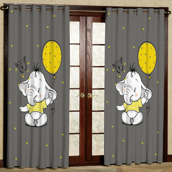 پرده مدل مخمل پانچی کد 6637 سایز 280x140 سانتی متر