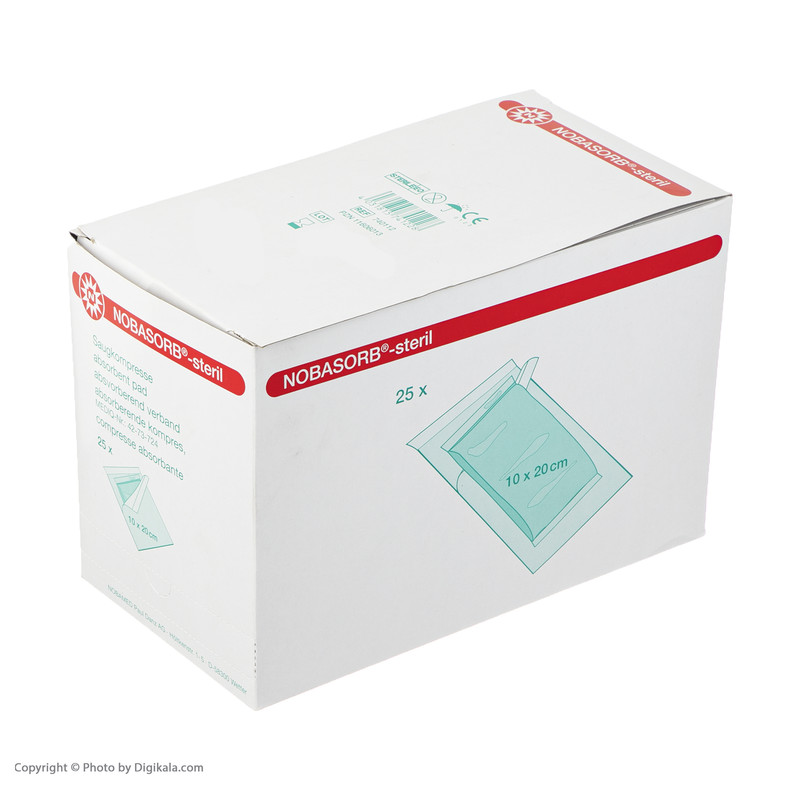 گاز طبی استریل نوبامد کد 740112 بسته 25 عددی