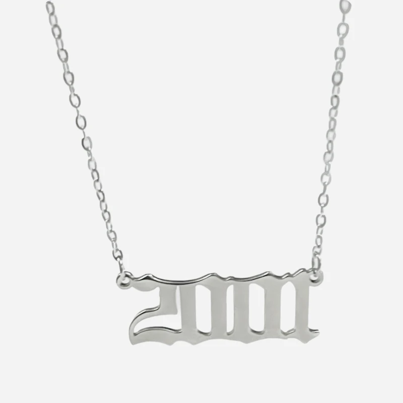 گردنبند زنانه مدل  استیل سال میلادی 2001