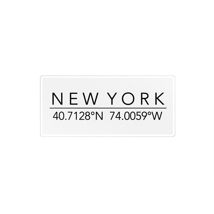 استیکر لپ تاپ ماسا دیزاین طرح موقعیت جغرافیایی New York مدل STK1420