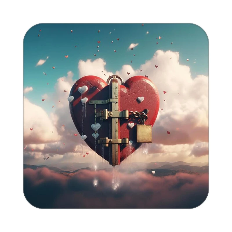 زیر لیوانی کاکتی مدل عاشقانه کد mp10010