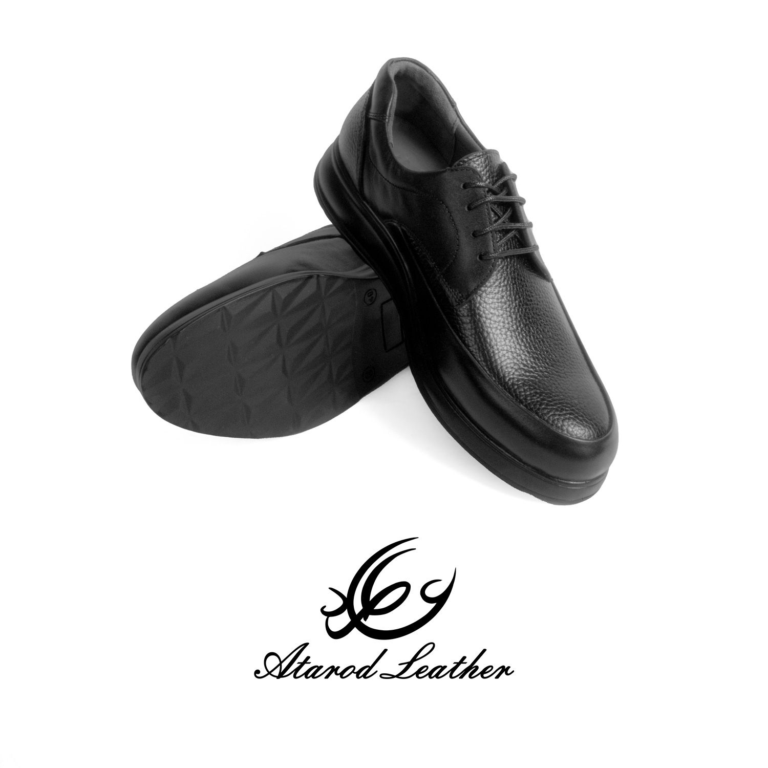 کفش طبی مردانه چرم عطارد مدل چرم طبیعی کد SH163 -  - 7