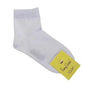 جوراب فانی ساکس مدل نیم‌ساق 800 رنگ سفید