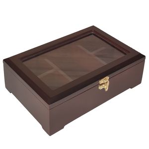 نقد و بررسی جعبه چای کیسه ای مدل پنج پارت پایه چوبی ر ستیک کد 3002 توسط خریداران