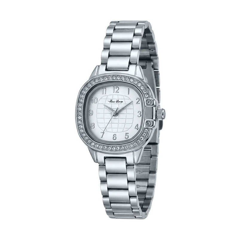 ساعت مچی عقربه‌ای کوارتز زنانه مدل دورنگین عدد دار قفل پروانه ای کد 106