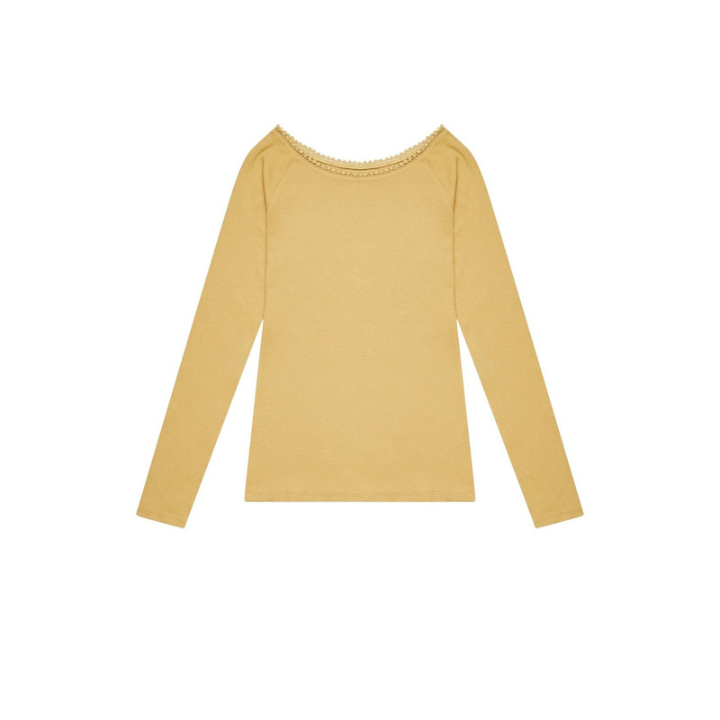 بلوز آستین بلند زنانه هومنیتی مدل WYWTS3619-OLV