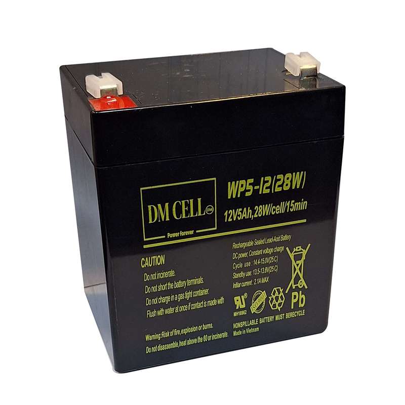 باتری سیلد اسید 12 ولت 5 آمپر ساعت دی ام سل مدل 12V-5AH باتری سیلد اسید 12 ولت 5 آمپر ساعت دی ام سل مدل 12V-5AH
