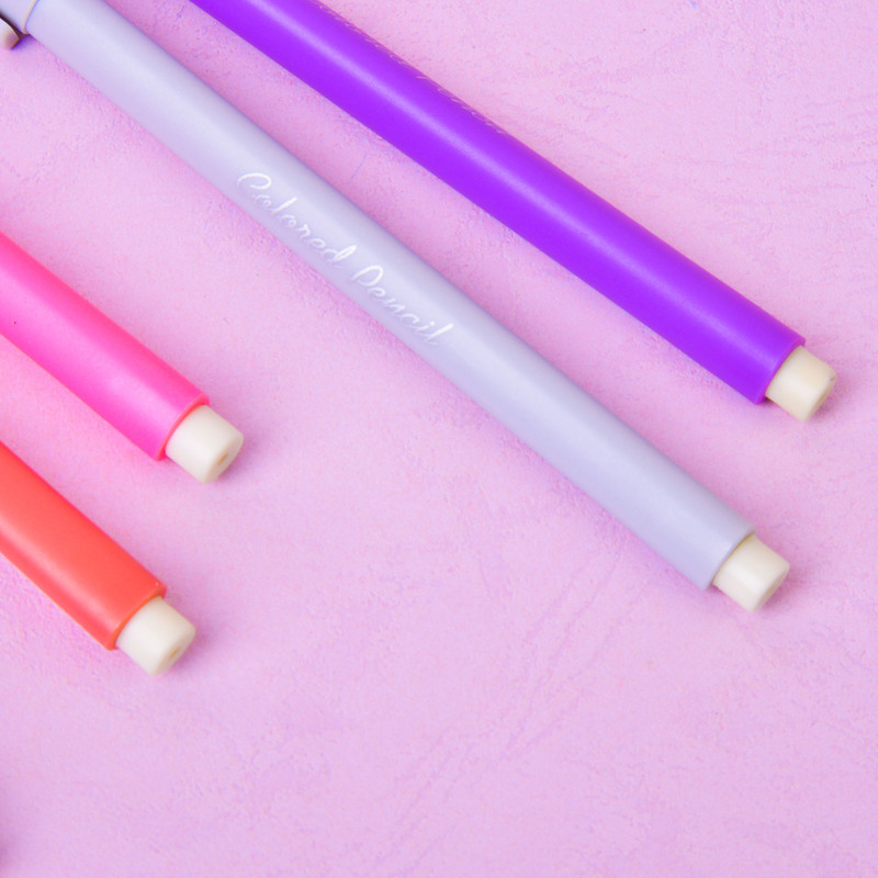 مداد رنگی 12 رنگ مدل بینهایت طرح پاک کن دار