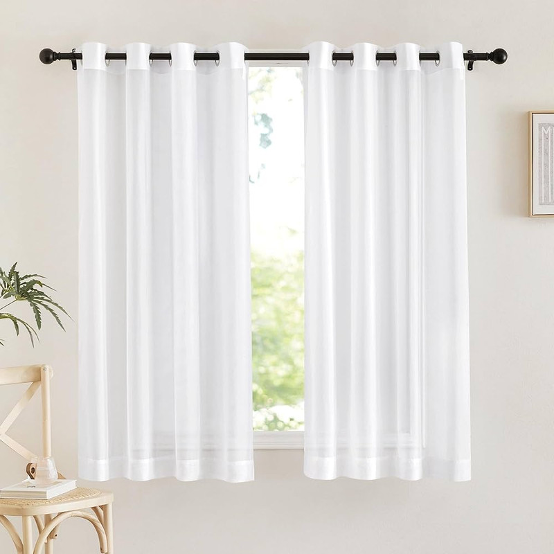 پرده تیکو دکو مدل حریر کلاسیک سایز 200x140 سانتیمتر مجموعه دو عددی