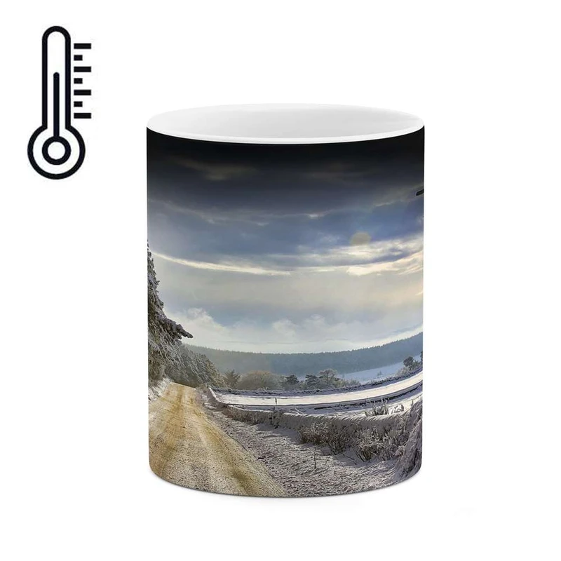 ماگ حرارتی کاکتی مدل منظره برفی کد mgh15105