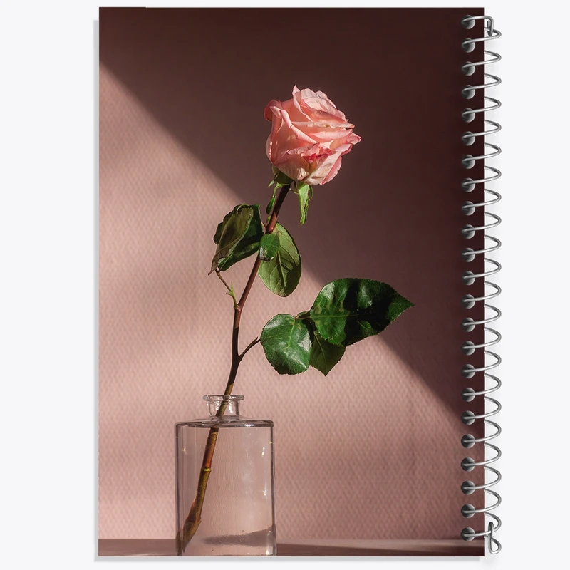 دفتر نت موسیقی 50 برگ خندالو مدل گل رز کد F275