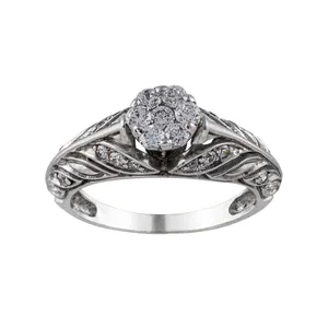 انگشتر نقره زنانه جواهری سون مدل 1515