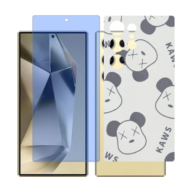 محافظ صفحه نمایش بلو کات گلس مدل Together مناسب برای گوشی موبایل سامسونگ Galaxy S24 Ultra به همراه برچسب پوششی پشت گوشی