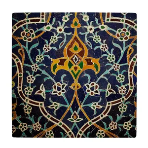 زیر لیوانی طرح گل و بوته و نقوش اسلیمی کد    4016526_2365