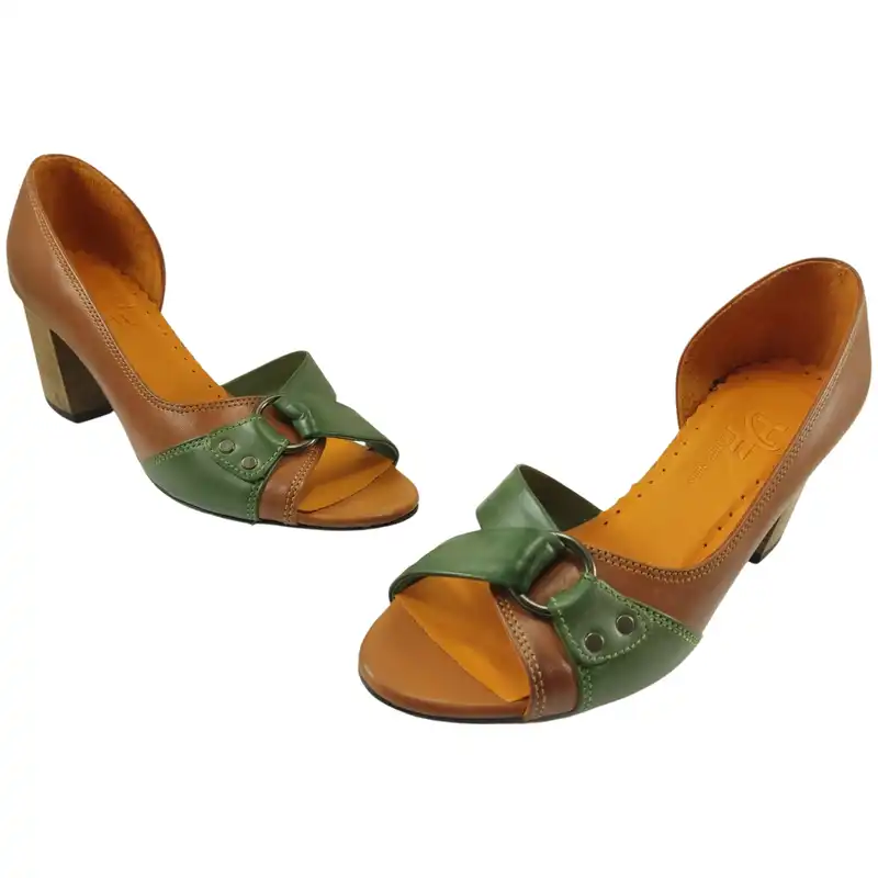 صندل زنانه مدل چرم طبیعی کد 663.1