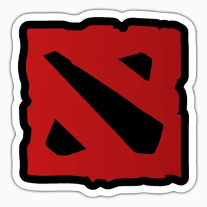 استیکر لپ تاپ و موبایل بووم طرح بازی Dota2 مدل Logo کد ZX074 
