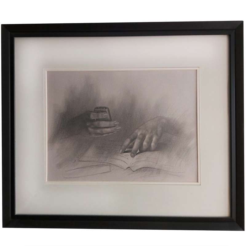 تابلوی نقاشی سیاه قلم مدل 055art