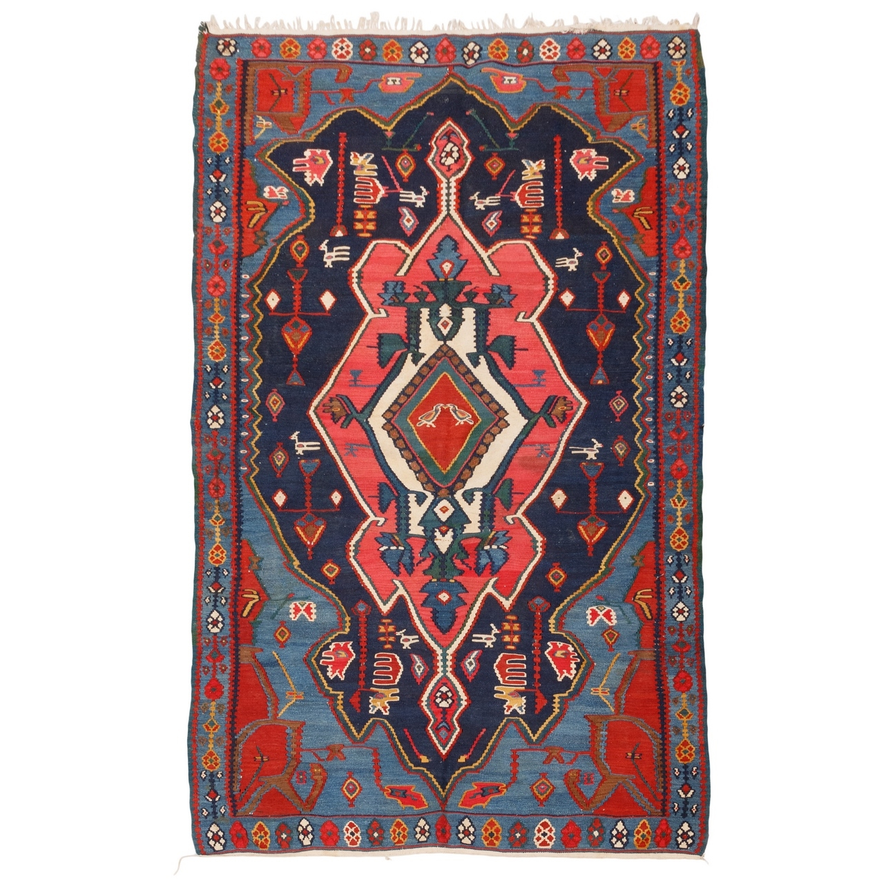 گلیم قدیمی دستباف سه متری سی پرشیا کد 187405