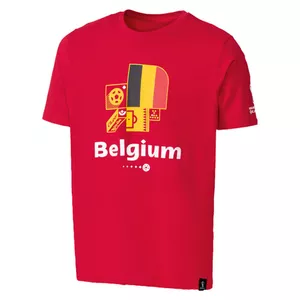 تی شرت آستین کوتاه ورزشی پسرانه مدل جام جهانی کشور بلژیک