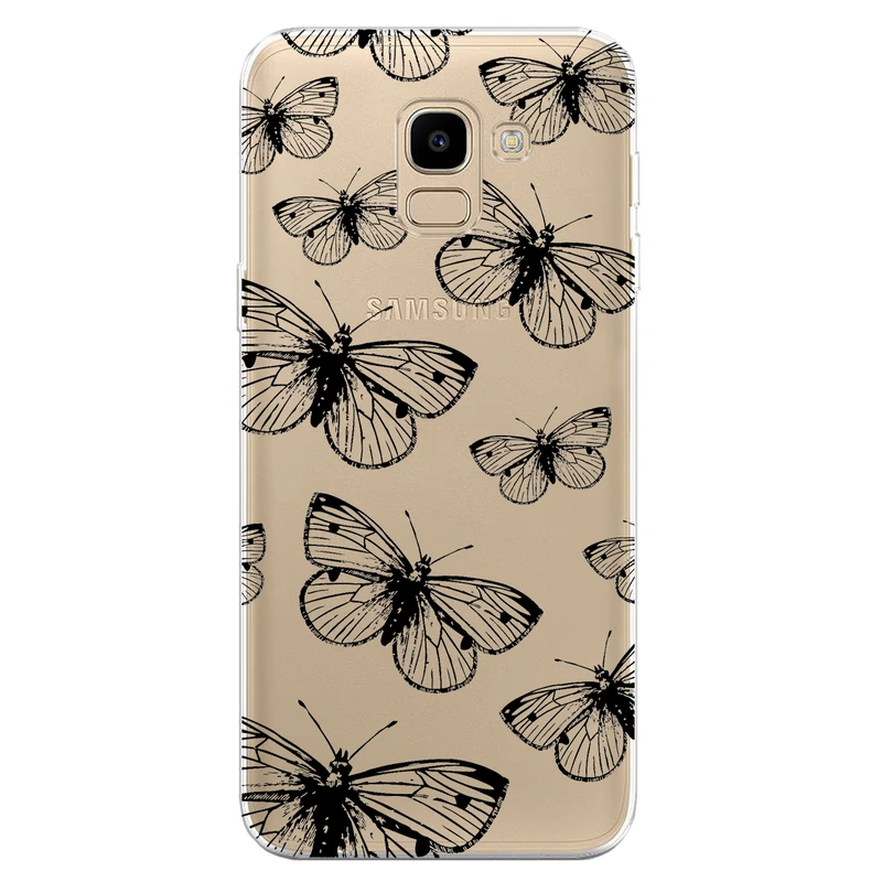 کاور مگافون طرح پروانه مدل C54-B مناسب برای گوشی موبایل سامسونگ Galaxy J6 2018