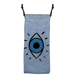 کاور عینک مدل چشم کد J24 رنگ آبی