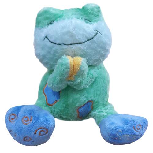 عروسک طرح قورباغه مدل شکرگزار کد 177 ارتفاع 16 سانتی متر