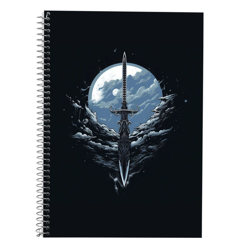 دفتر زبان 50 برگ مدوپد مدل دوخط طرح Fullmetal Alchemist کد DF2245