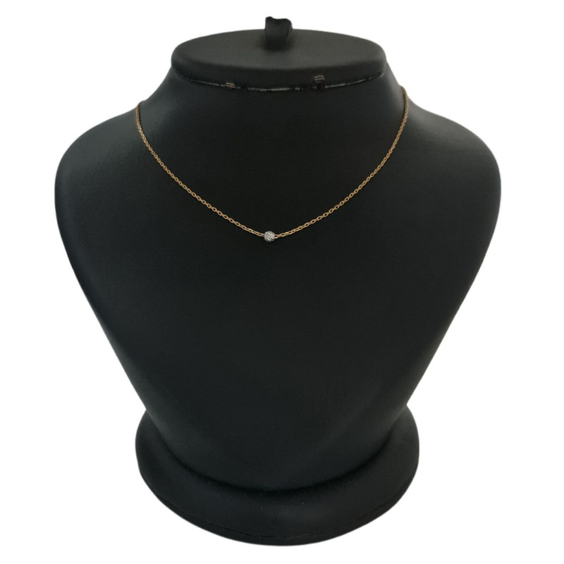 گردنبند طلا 18 عیار زنانه لیردا مدل گوی البرنادو 1020