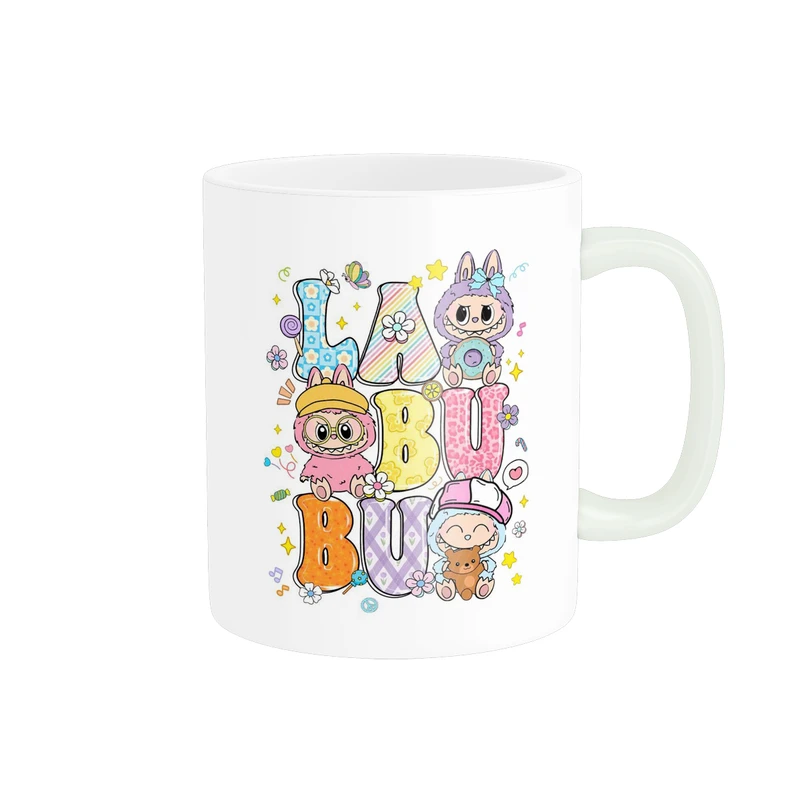 ماگ پاد آفرین مدل فانتزی طرح کارتونی لبوبو کیوت کد p11985