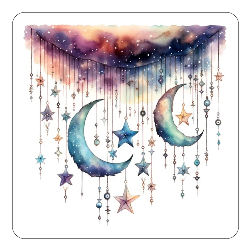 مگنت کاکتی طرح ماه و ستاره مدل mp55060