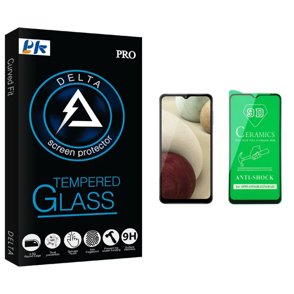 محافظ صفحه نمایش سرامیکی پی کی مدل Delta Glass مناسب برای گوشی موبایل سامسونگ Galaxy A12
