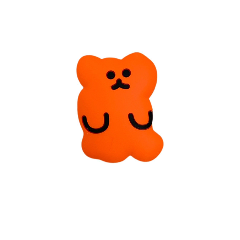 پایه نگهدارنده گوشی موبایل پاپ سوکت مدل خرس نارنجی