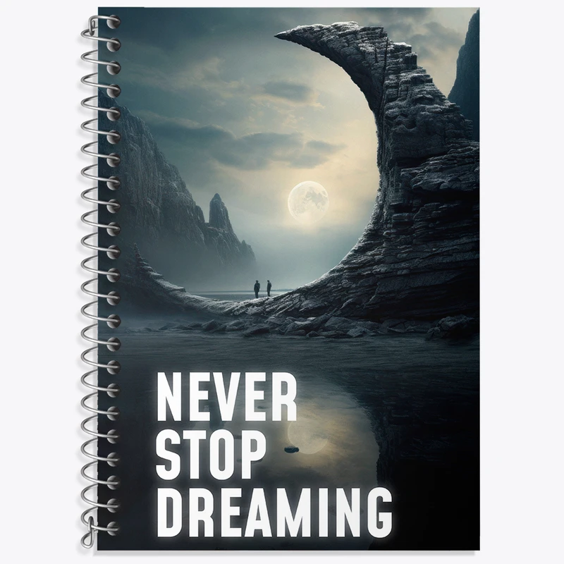 دفتر لغت 50 برگ خندالو طرح Never Stop Dreaming کد N2375