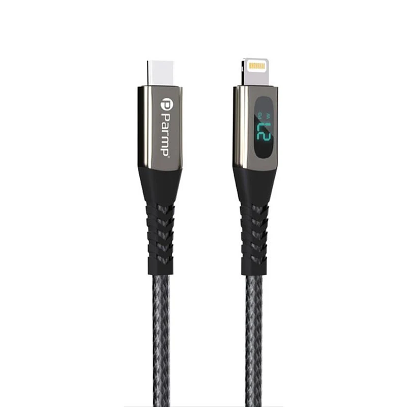 کابل تبدیل USB-C به لایتنینگ پارمپ مدل PUDC-22CL2M 27W طول 2 متر