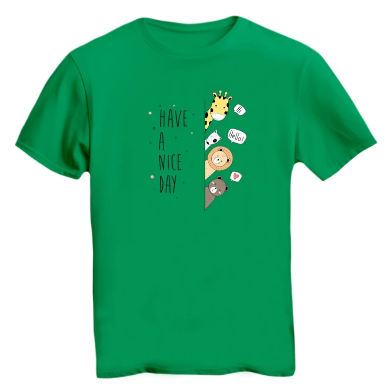 تی شرت آستین کوتاه زنانه مدل حیوانات بامزه کد ۲