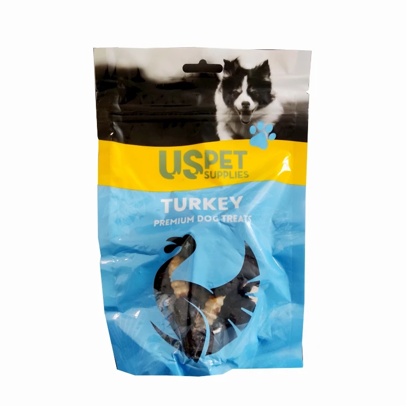 تشویقی سگ یو اس پت مدل دمبلی طعم بوقلمون وزن 100 گرم