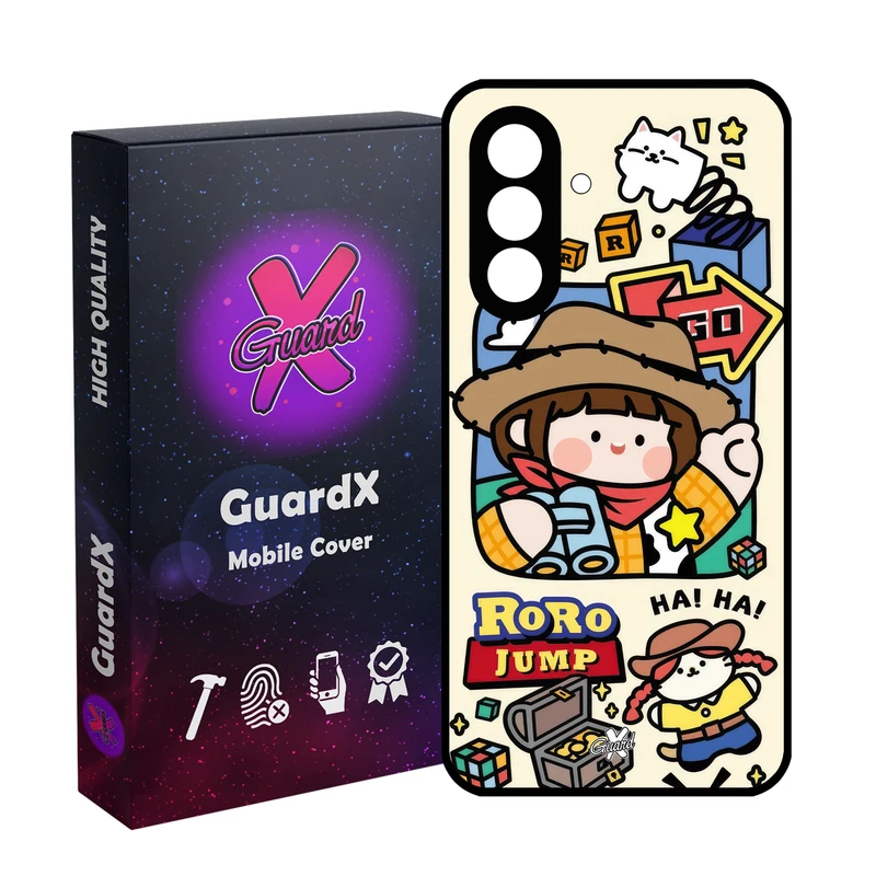 کاور گارد ایکس طرح Roro Jump مدل 10669 مناسب برای گوشی موبایل سامسونگ Galaxy S25 FE