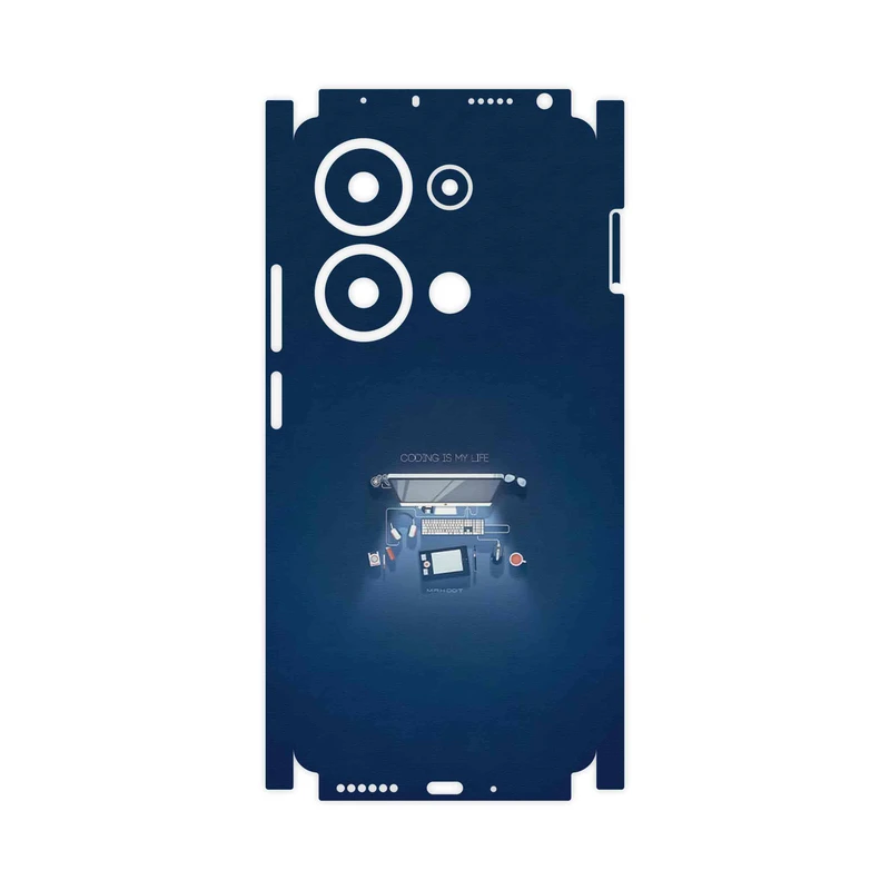 برچسب پوششی ماهوت مدل Programming 3-FullSkin مناسب برای گوشی موبایل شیائومی Redmi Note 13 Pro 4G