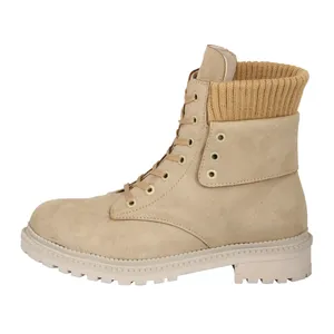 نیم بوت زنانه کد 720 رنگ کرم