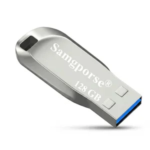 فلش مموری 128 گیگابایت سمگپرس مدل UDP با رابط USB 3.0 Type-A، بدنه فلزی و سرعت خواندن 80 مگابایت بر ثانیه