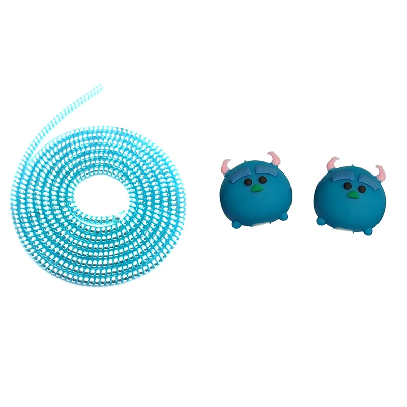 محافظ کابل شارژ و هندزفری مدل Cute Manster99 بسته سه عددی 