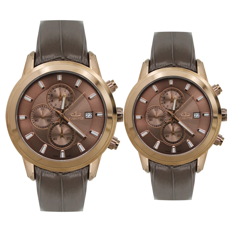 ست ساعت مچی عقربه‌ای کوارتز زنانه و مردانه مدل 88357sh